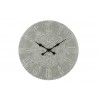 Horloge Murale Ø 74 Cm Orientale Métal Gris Effet Blanchi