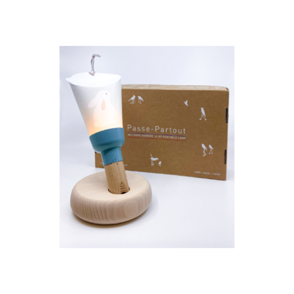 Coffret Lampe Nomade Motif "Lapin Etoiles"