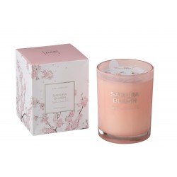 Bougie Parfumée Sakura Blush Rose Clair 70H