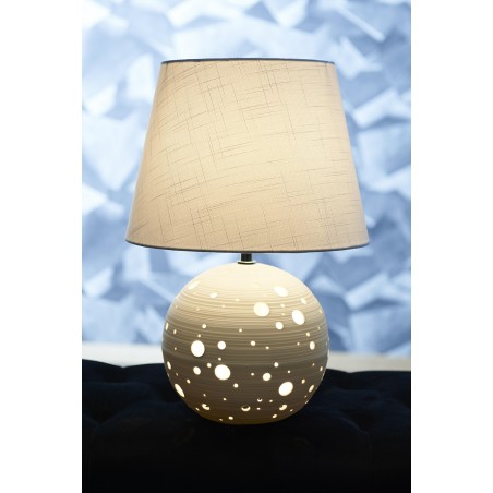 Lampe Porcelaine Boule Double Ampoule