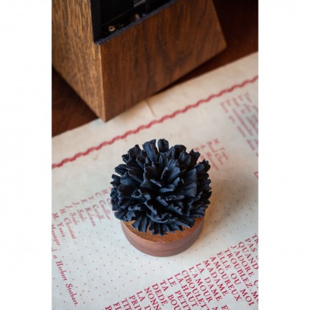Œillet Du Japon - Diffuseur De Parfum En Bois Et Céramique Noire