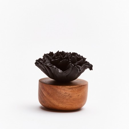 Œillet Du Japon - Diffuseur De Parfum En Bois Et Céramique Noire