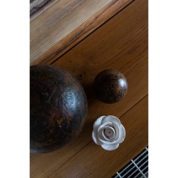Gardénia Du Laos - Diffuseur De Parfum En Bois Et Céramique Blanche