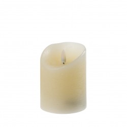 Bougie En Cire Led Flamme Réaliste Petit Modèle Ivoire