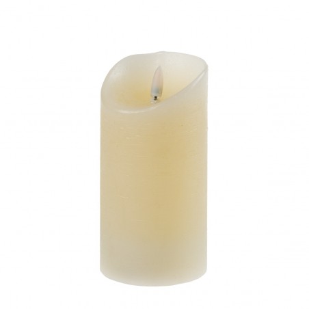 Bougie Cire Led Flamme Réaliste Grand Modèle Ivoire