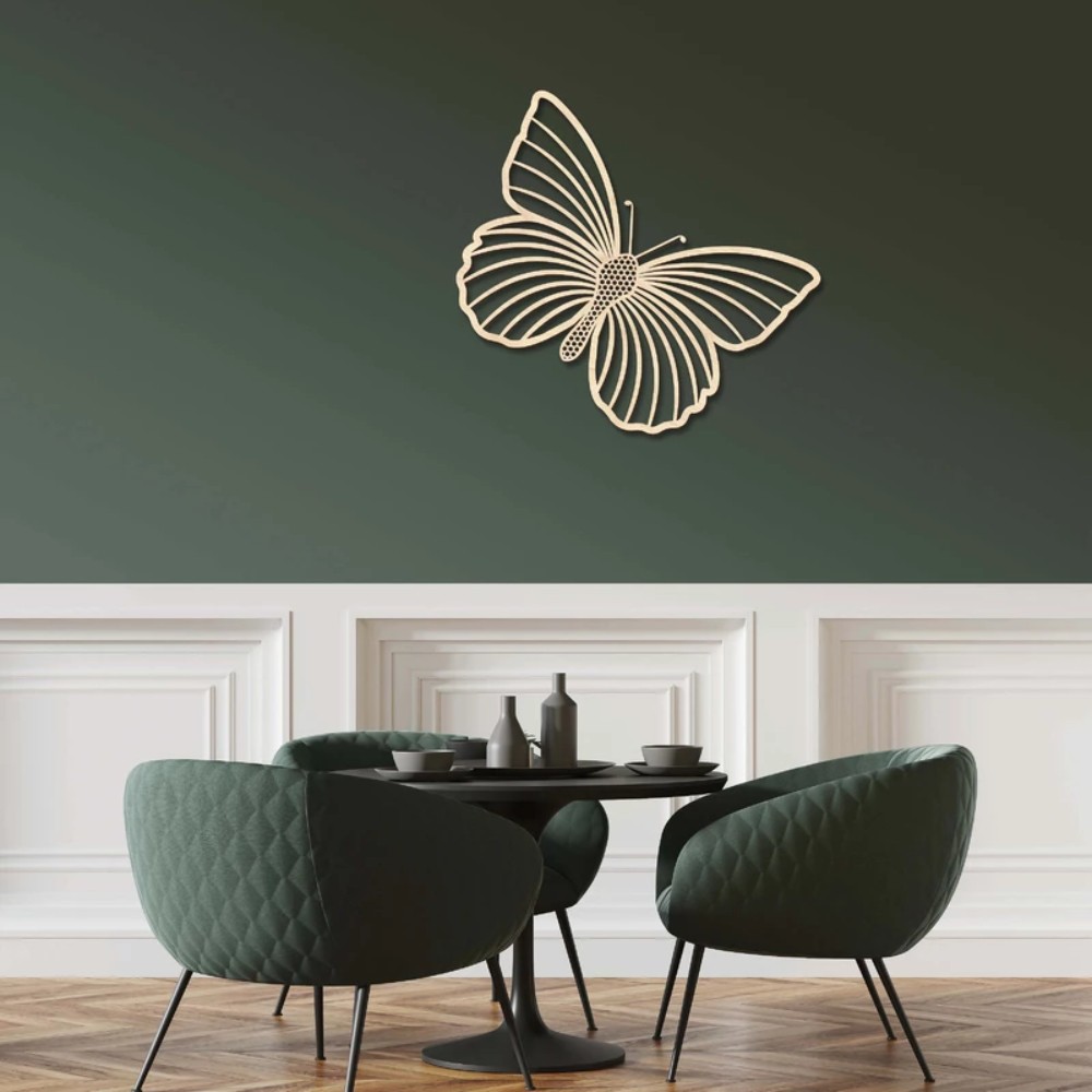 Déco Murale Plume En Bois De Valchromat Noir - Les Rêves de Florine